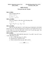 Đề thi học kỳ II môn Toán lớp 8