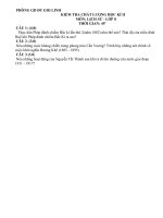 ĐỀ KIỂM TRA SỬ 8 KÌ II