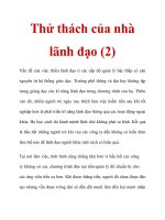 Thử thách của nhà lãnh đạo (2) doc