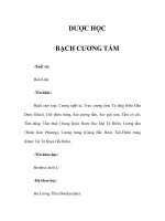 DƯỢC HỌC - BẠCH CƯƠNG TẰM pps