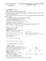 HDC thi HKII 2009-2010 môn Toán 8