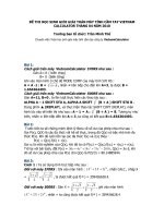 LỜI GIẢI CHI TIẾT THÁNG 4 NĂM 2010