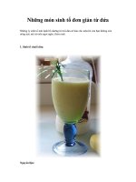 Những món sinh tố đơn giản từ dứa potx
