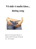 Vô sinh vì muốn khoe... đường cong pot