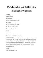 Phê chuẩn kết quả Đại hội Liên đoàn luật sư Việt Nam pps