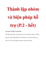 Thành lập nhóm và biện pháp hỗ trợ (P.2 - hết) pot