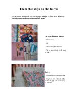 Thêm chút điệu đà cho túi vải potx