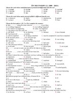 Đề ôn thi tốt nghiệp 12