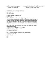 Đề thi Toán - 8 THCS Độc Lập