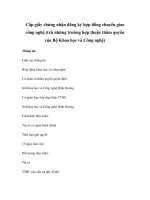 Cấp giấy chứng nhận đăng ký hợp đồng chuyển giao công nghệ (trừ những trường hợp thuộc thẩm quyền của Bộ Khoa học và Công nghệ) potx