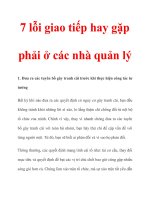7 lỗi giao tiếp hay gặp phải ở các nhà quản lý pot