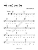 Bài hát nỗi nhớ dịu êm - Bảo Chấn (lời bài hát có nốt) pdf