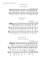 9 bài tập đọc nhạc lớp 7