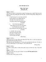 Đề kiểm tra văn 6 kì 2+ĐA