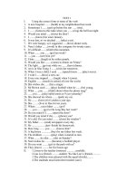 BÀI TẬP UNIT I ANH LỚP 9