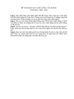 Đề thi khảo sát chất lượng lân III