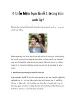 6 biểu hiện bạn là số 1 trong tim anh ấy! pdf