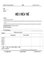 giáo án vật lý 11 - hiệu điện thế ppt