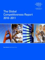 The Global Competitiveness Report 2010–2011 Klaus Schwab, World Economic Forum ..World Economic pot