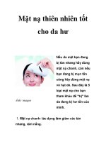 Mặt nạ thiên nhiên tốt cho da hư pps
