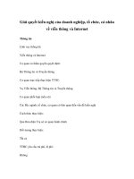 Giải quyết kiến nghị của doanh nghiệp, tổ chức, cá nhân về viễn thông và Internet ppsx