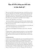 Hạn chế biến chứng sau nhồi máu cơ tim, thuốc gì? docx