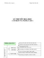 LÝ THUYẾT HÓA HỌC CĂN BẢN VÀ NÂNG CAO