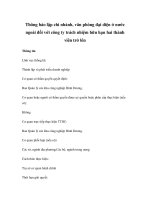 Thông báo lập chi nhánh, văn phòng đại diện ở nước ngoài đối với công ty trách nhiệm hữu hạn hai thành viên trở lên pdf