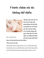5 bước chăm sóc da không thể thiếu pps