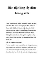 Bàn tiệc lộng lẫy đêm Giáng sinh docx