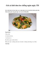 Gỏi cá khô dưa leo chống ngán ngày Tết ppsx