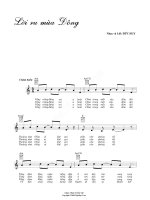 Bài hát lời ru mùa đông - Đức Huy (lời bài hát có nốt) pot