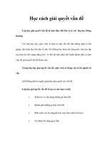 Học cách giải quyết vấn đề ppsx