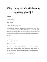 Công chứng việc sửa đổi, bổ sung hợp đồng, giao dịch ppsx