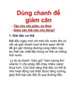 Dùng chanh để giảm cân pps