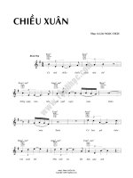 Bài hát chiều xuân - Ngọc Châu (lời bài hát có nốt) pps