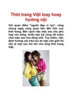 Thời trang Việt loay hoay hướng nội ppt