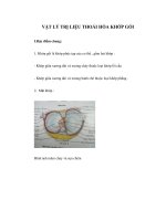 VẬT LÝ TRỊ LIỆU THOÁI HÓA KHỚP GỐI ppt