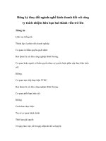 Đăng ký thay đổi ngành nghề kinh doanh đối với công ty trách nhiệm hữu hạn hai thành viên trở lên pdf