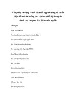 Cấp phép sử dụng tần số và thiết bị phát sóng vô tuyến điện đối với đài thông tin vệ tinh (thiết bị thông tin dành cho cơ quan đại diện nước ngoài) potx