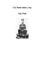 Các Danh nhân y học - Tuệ Tĩnh docx