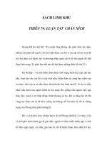 SÁCH LINH KHU - THIÊN 74: LUẬN TẬT CHẨN XÍCH pps