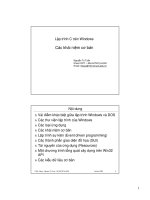 Lập trình C trên Windows (phần 1) doc