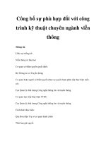 Công bố sự phù hợp đối với công trình kỹ thuật chuyên ngành viễn thông ppt