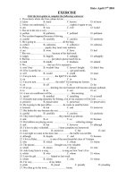 50 câu trảc nghiệm tiêng Anh 9 hk2