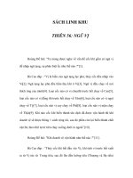 SÁCH LINH KHU - THIÊN 56: NGŨ VỊ doc