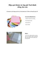 Hộp quà khoác áo ông già Noel dành riêng cho con pps