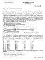 ĐỀ THI THỬ ĐẠI HỌC, CAO ĐẲNG  MÔN TIẾNG ANH Mã đề thi 369