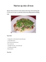 Thịt heo áp chảo xốt kem pps