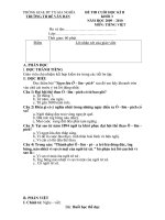 ĐỀ THI CUỐI NĂM TV + T LỚP 3-09-10